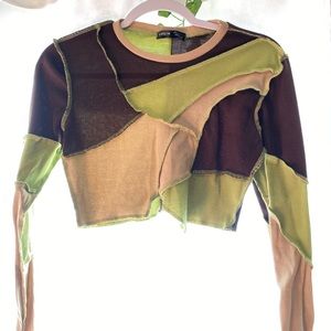 Shein earthy crop top